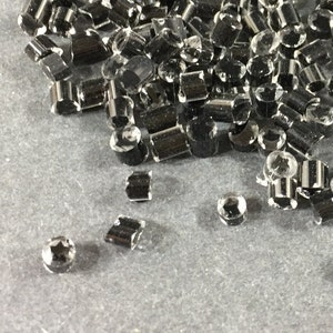 Murrine Millefiori star symbol Clear black 104 glass Sold by half ounce Item #39