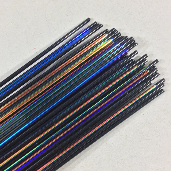 Stained Glass Rods Black 3mm Etsy