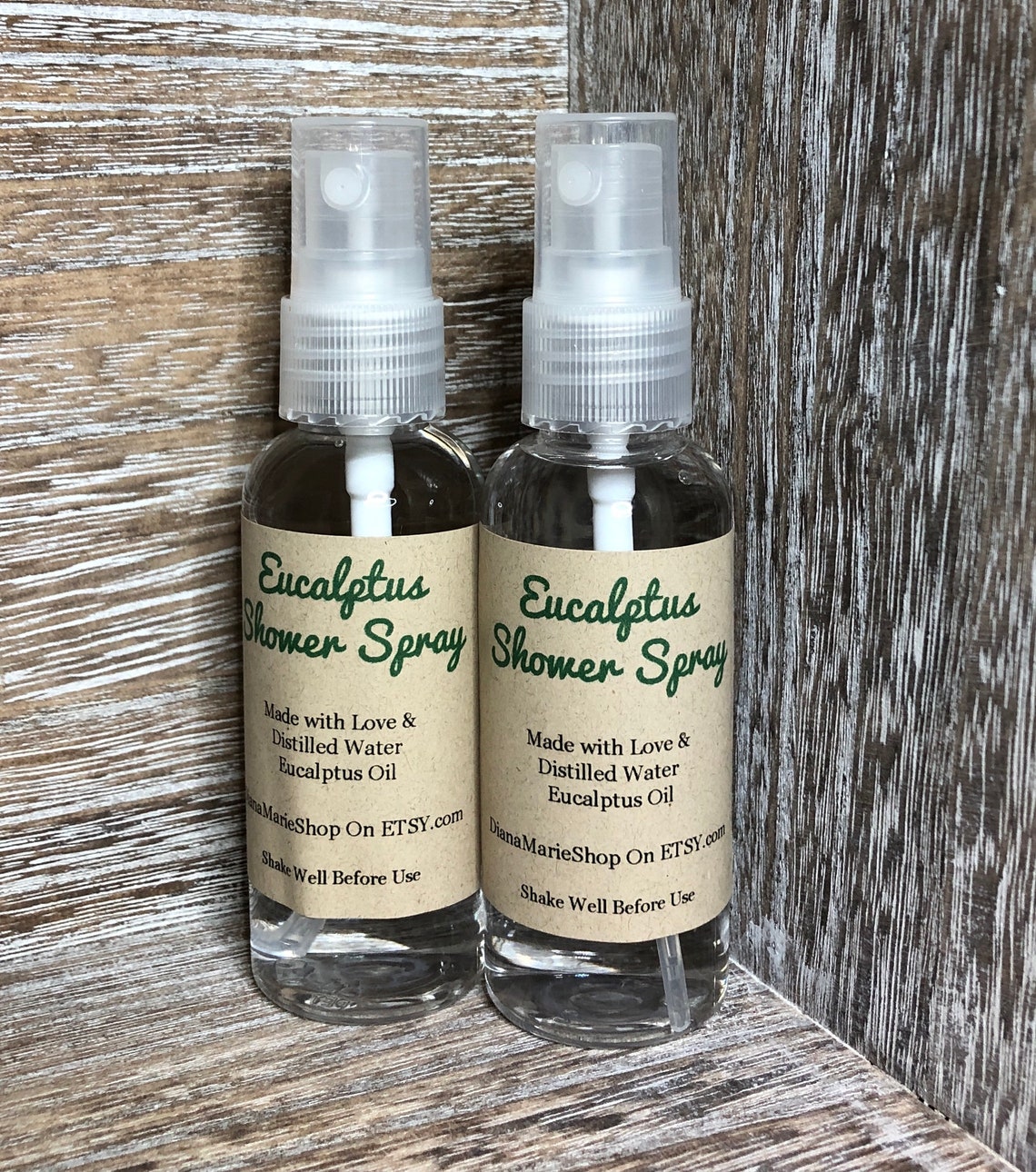 Eucalyptus Shower Spray Set Shower Mist Aromatherapie Etsy