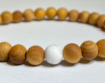 Gemstone and Wood Diffuser Bracelet For Women For Men,  Aromatherapy Jewelry, Healing Bracelet