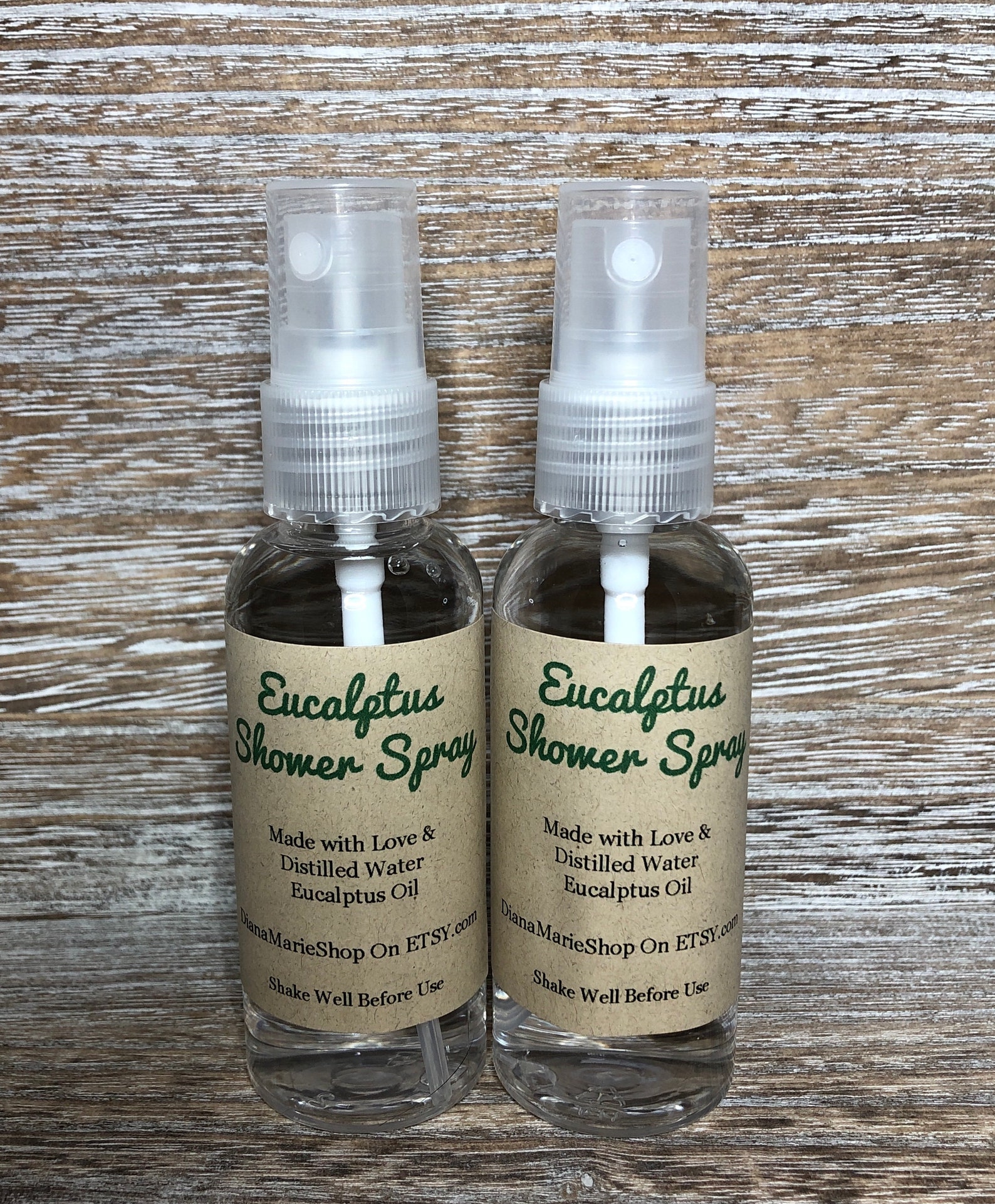 Eucalyptus Shower Spray Set Shower Mist Aromatherapy Gifts Etsy