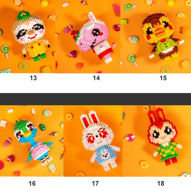 22 Styles Animal Crossing Micro Blocks Etsy