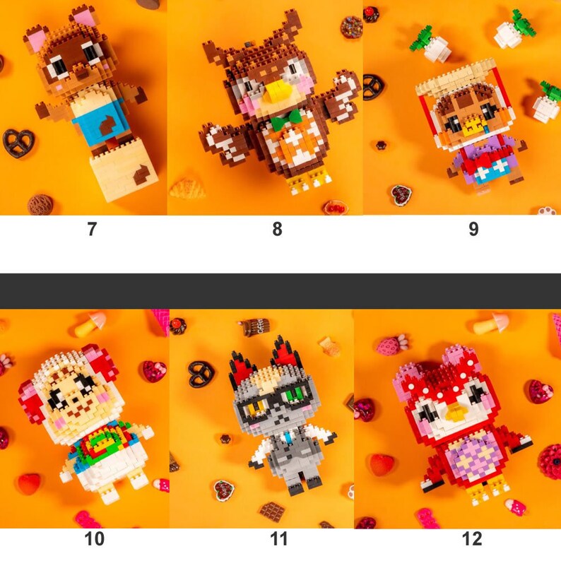 22 Styles Animal Crossing Micro Blocks Etsy