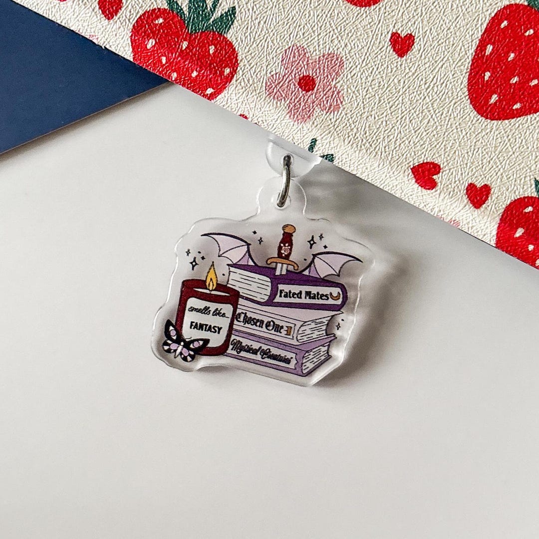 Fantasy Reader Acrylic E-reader Charm - Dust Plug - Etsy