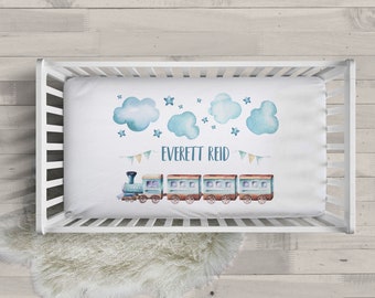 train nursery bedding