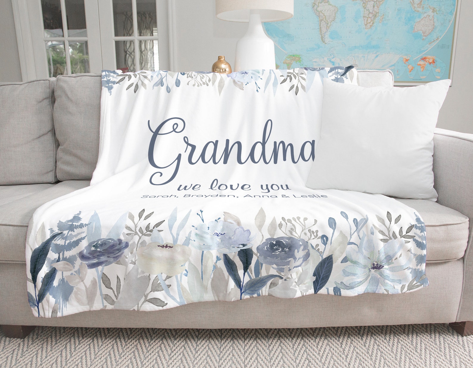 Personalized Blanket for Mom Mothers Day Gifts Mom Birthday Etsy