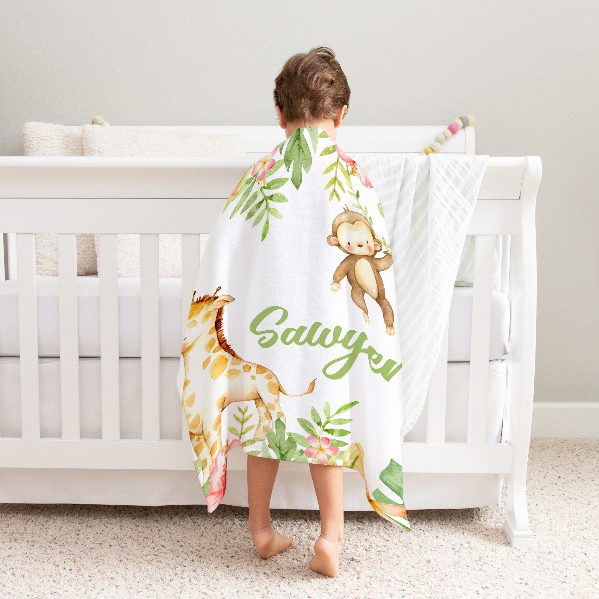 safari baby blanket