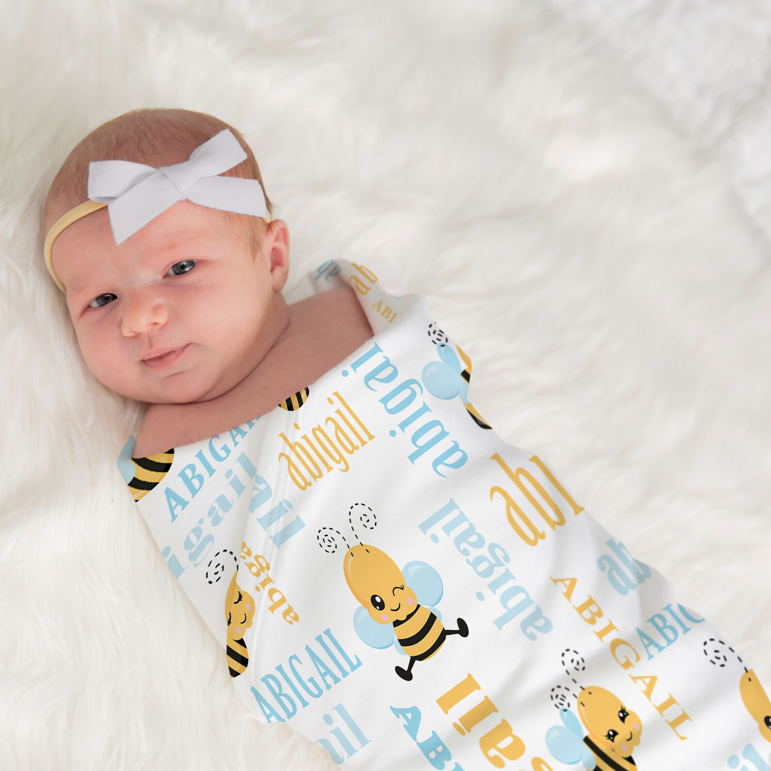Bee Blanket Baby Bumble Bee Personalized Baby Blanket Etsy