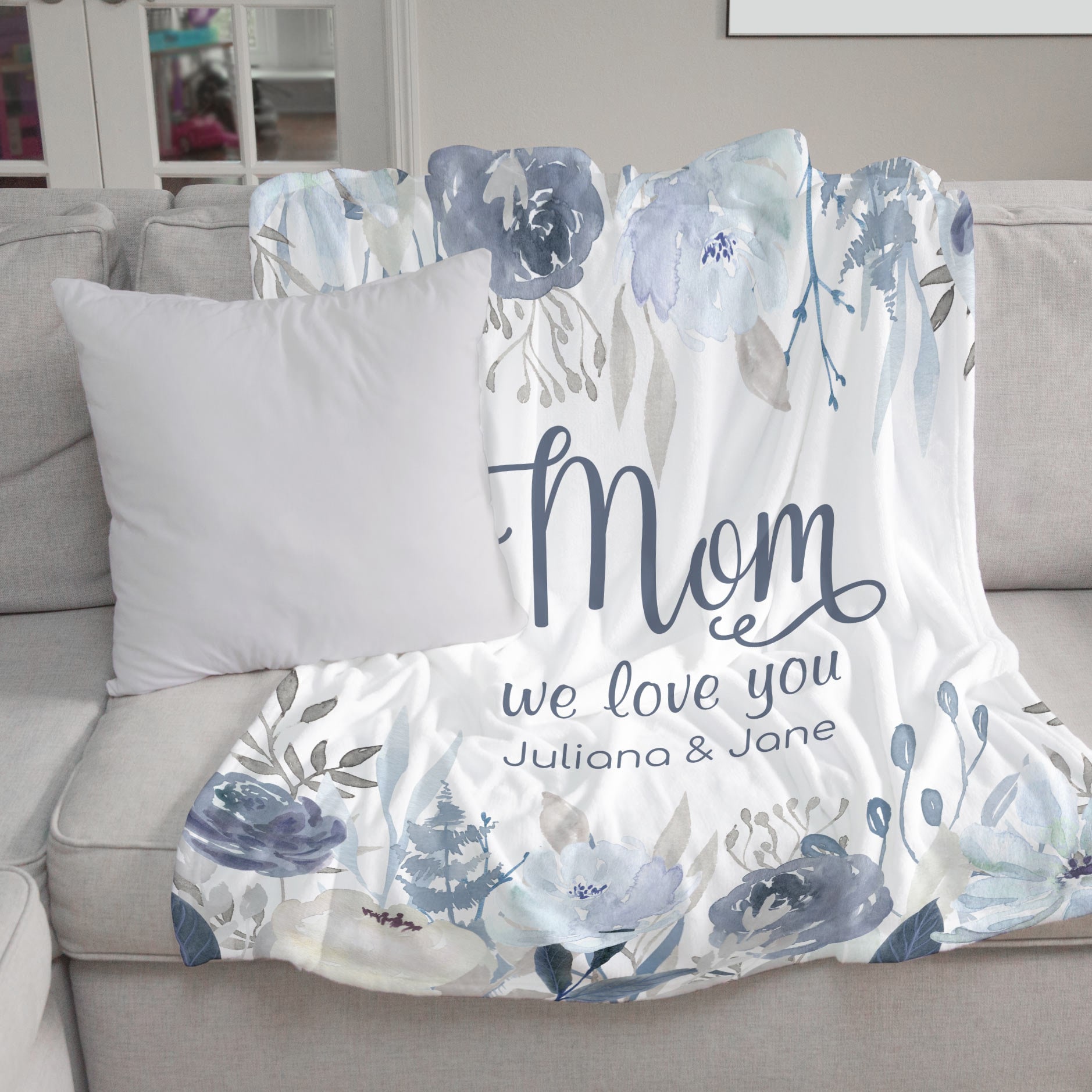 Personalized Blanket for Mom Mothers Day Gifts Mom Birthday Etsy