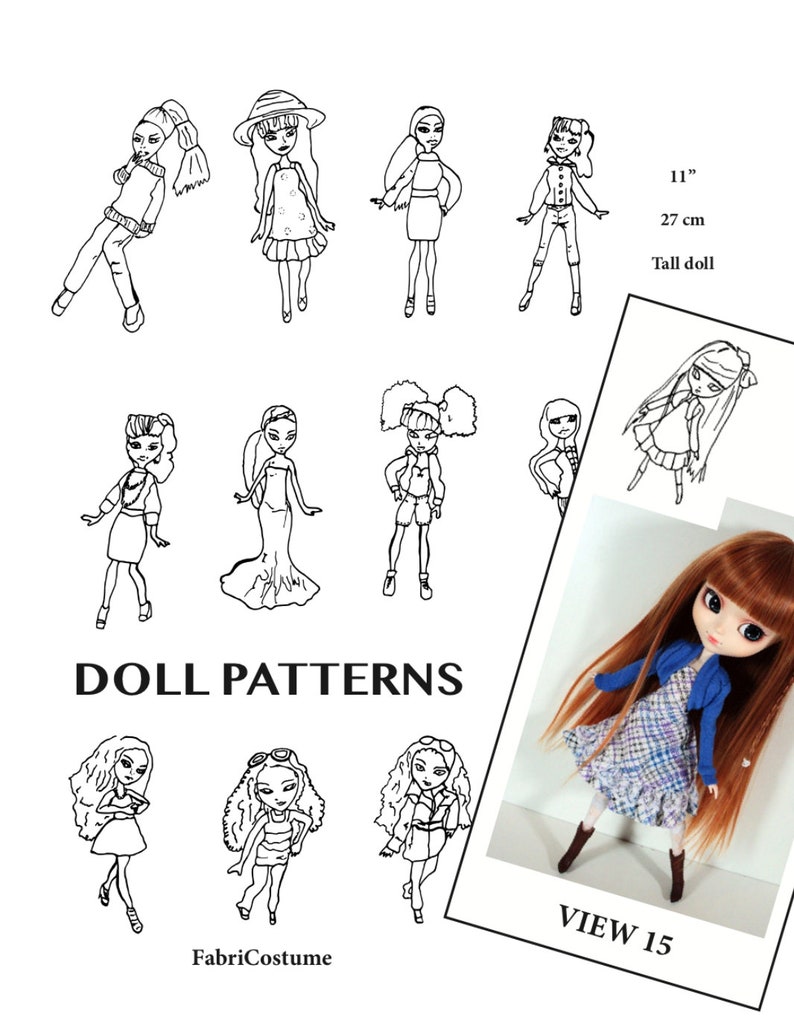 Pullip Pattern 15 MH, EAH, Pullip, Pattern Book - Etsy