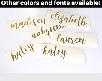Vinyl Name Sticker, personalized decals