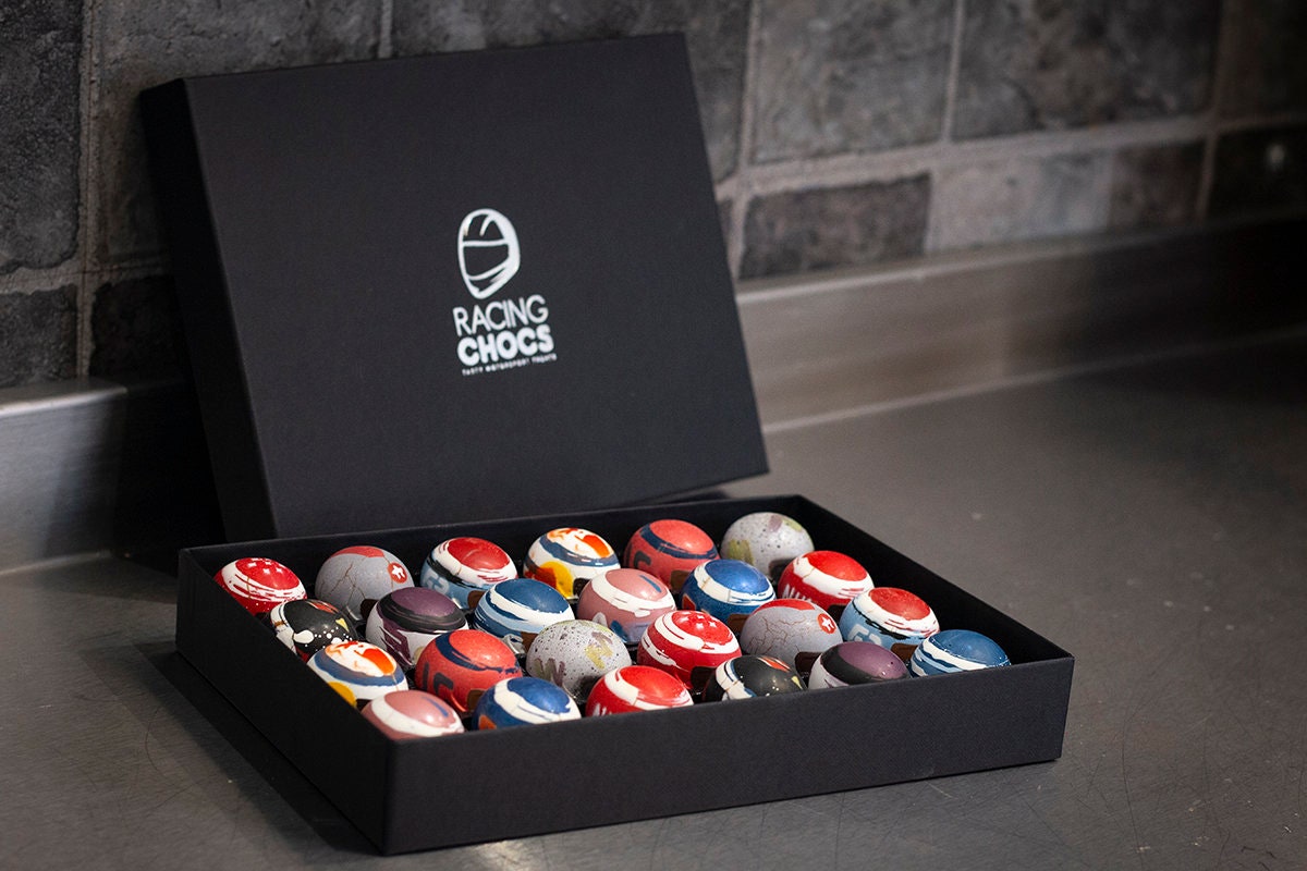 24pc Chocolate Racing Helmet Selection Box The Perfect Etsy