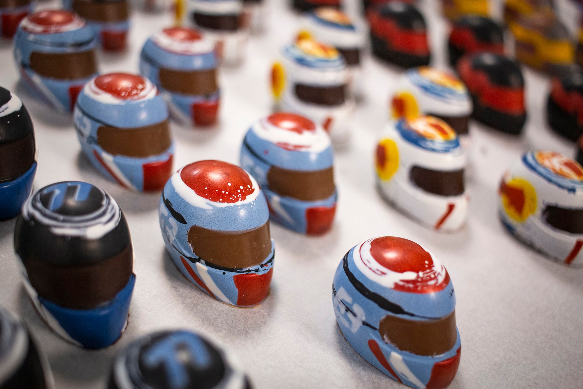 12pc Chocolate Racing Helmet Selection Box the Perfect Etsy Canada