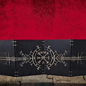 Maple Wood Dungeon Master - DM Screen DM (D&D DnD Nordic Compass with initiative tracker Game Master)