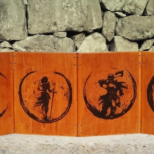 Wood Maple DM Screen (dungeon master, game master, GM, initiative tracker)