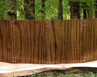 Oak Wood Dungeon Master Screen ( DnD, magnetic Game Master GM gift, custom screen with initiative tracker slot)