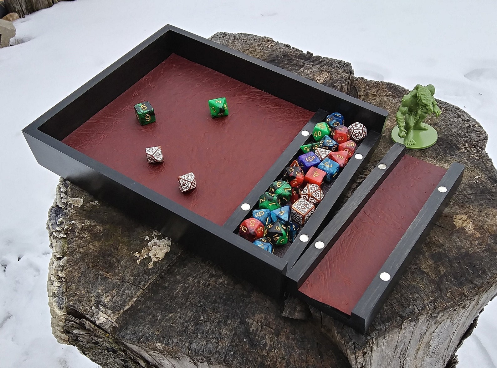 Deluxe Dice Tray and Storage Box With Lid Oak dnd Game Gift Etsy