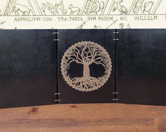 Custom Maple Wood DM Screen -Tree of Life-  ( Modular Wooden DnD Screen)