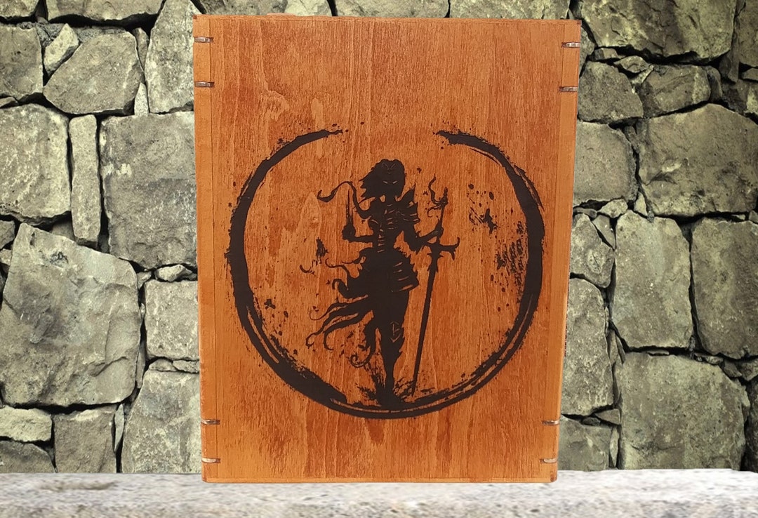Single Engraved Maple Wood Panel for Modular Dungeon Master Screen