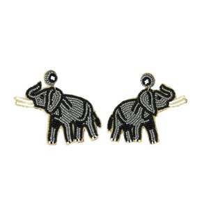 Elephant Beaded Earrings