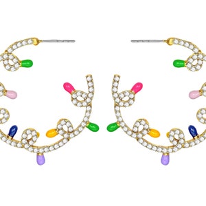 Illumina Lights Large Hoop Earrings main image 1