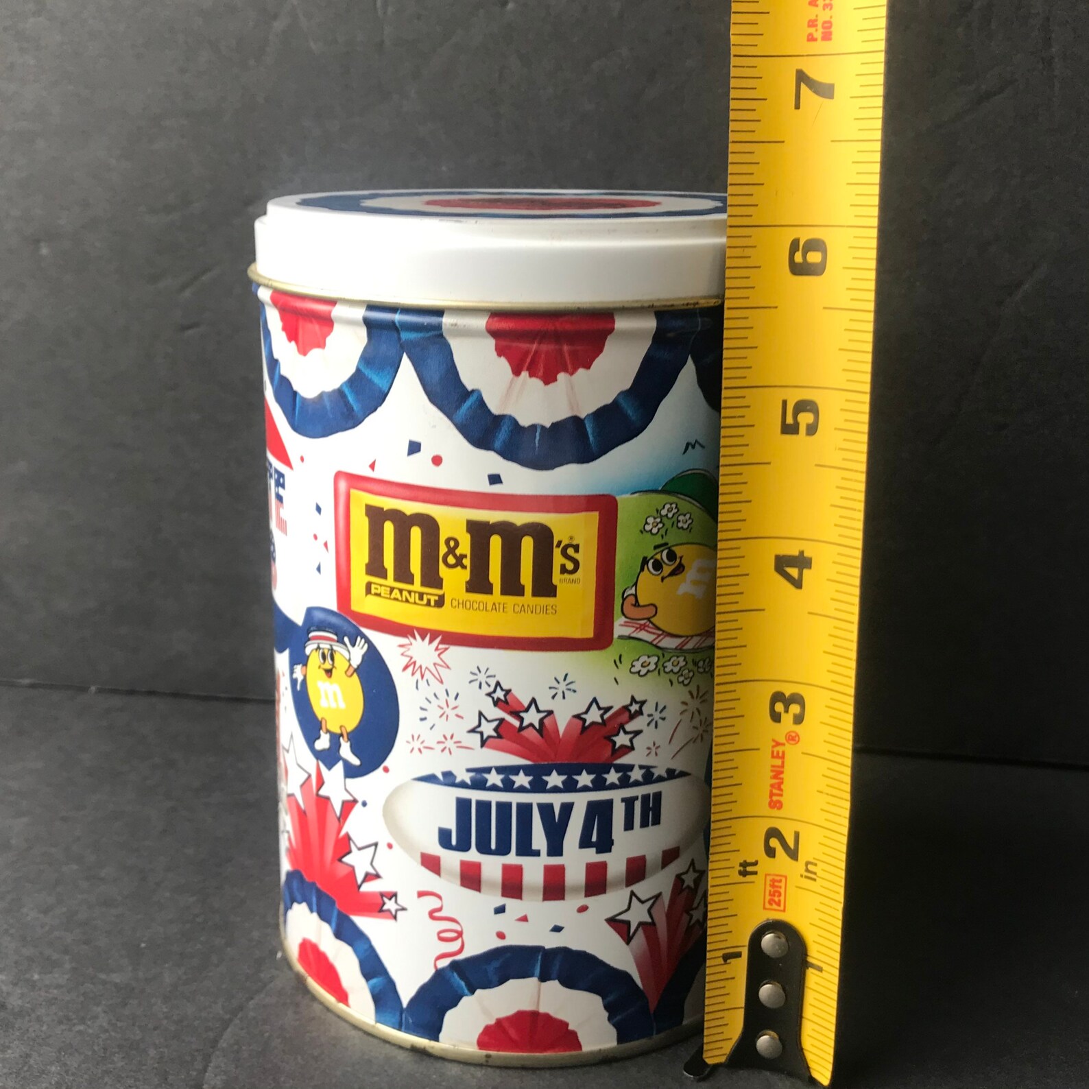 M&M Candy Tin Canister Vote 88 July 4th Patriotic 1988 Etsy