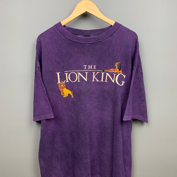 LION KING 90s Vintage DISNEY Promo Movie T-Shirt / Disneyland / Aladdin / The Mask / (Nr.400J)