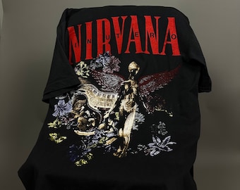 Nirvana 1995 In Utero / Nevermind Vintage T-Shirt