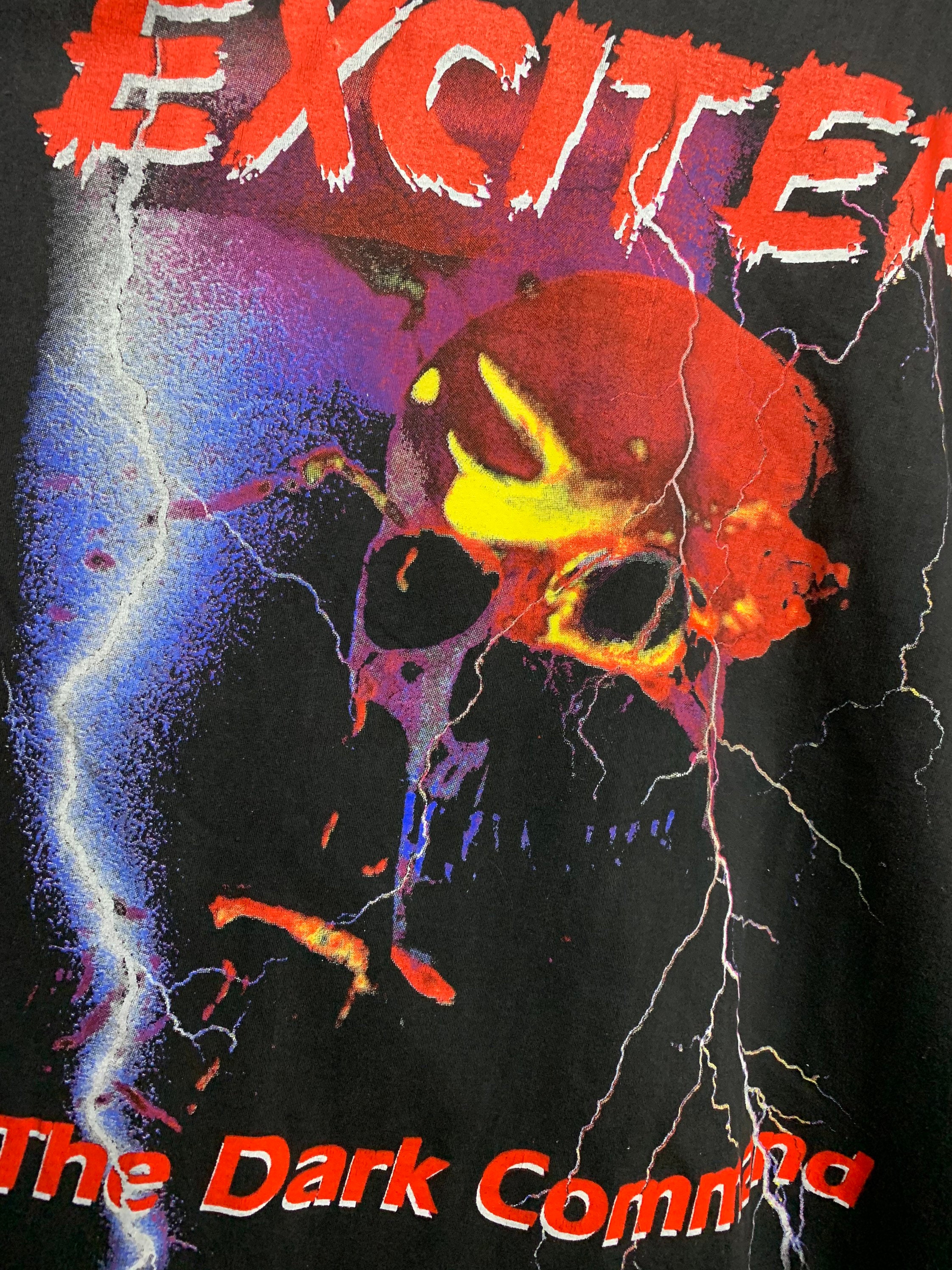 EXCITER 1997 The DARK COMMAND Vintage Band Tshirt / Cradle of Etsy