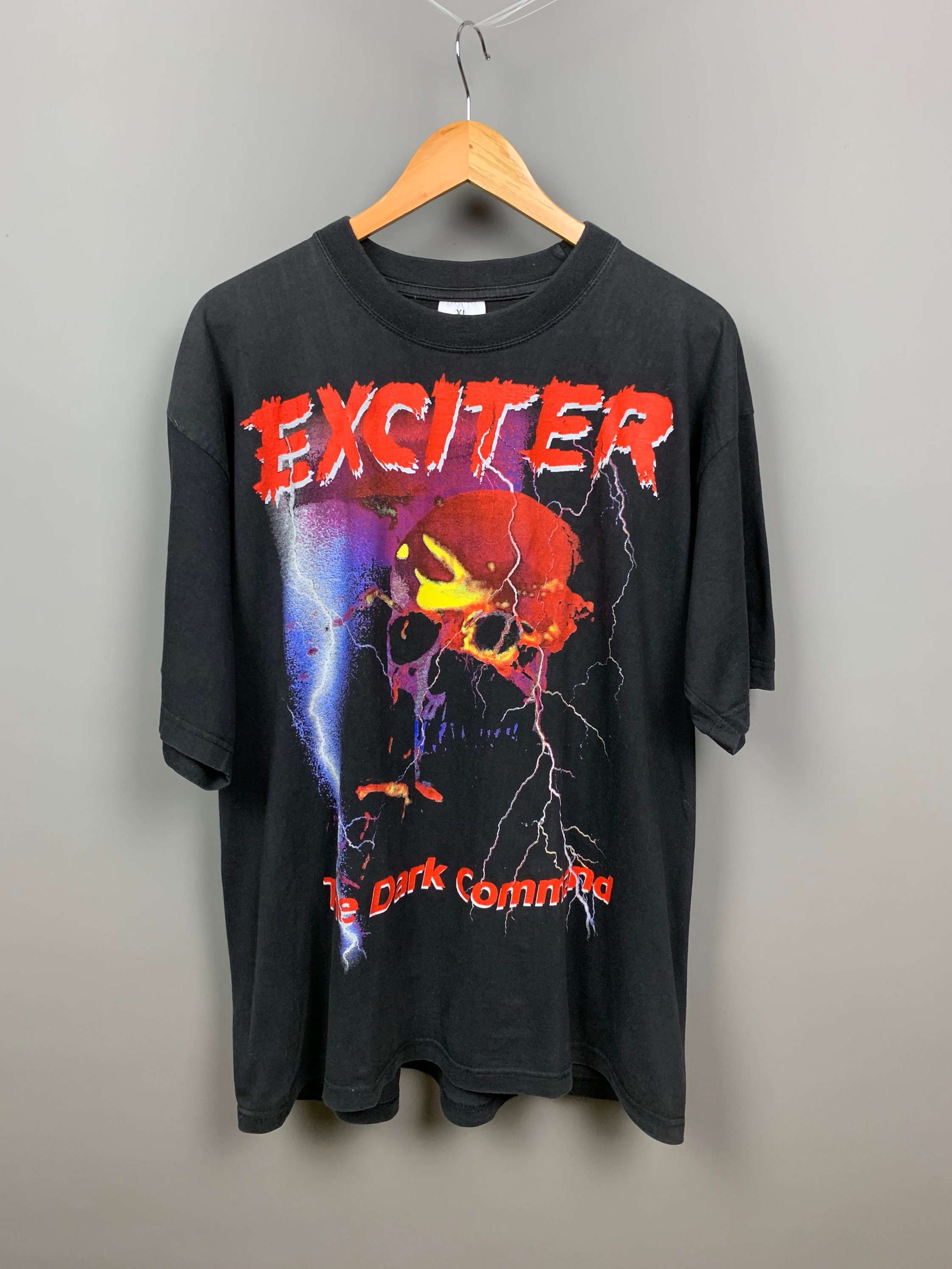 EXCITER 1997 The DARK COMMAND Vintage Band Tshirt / Cradle of Etsy