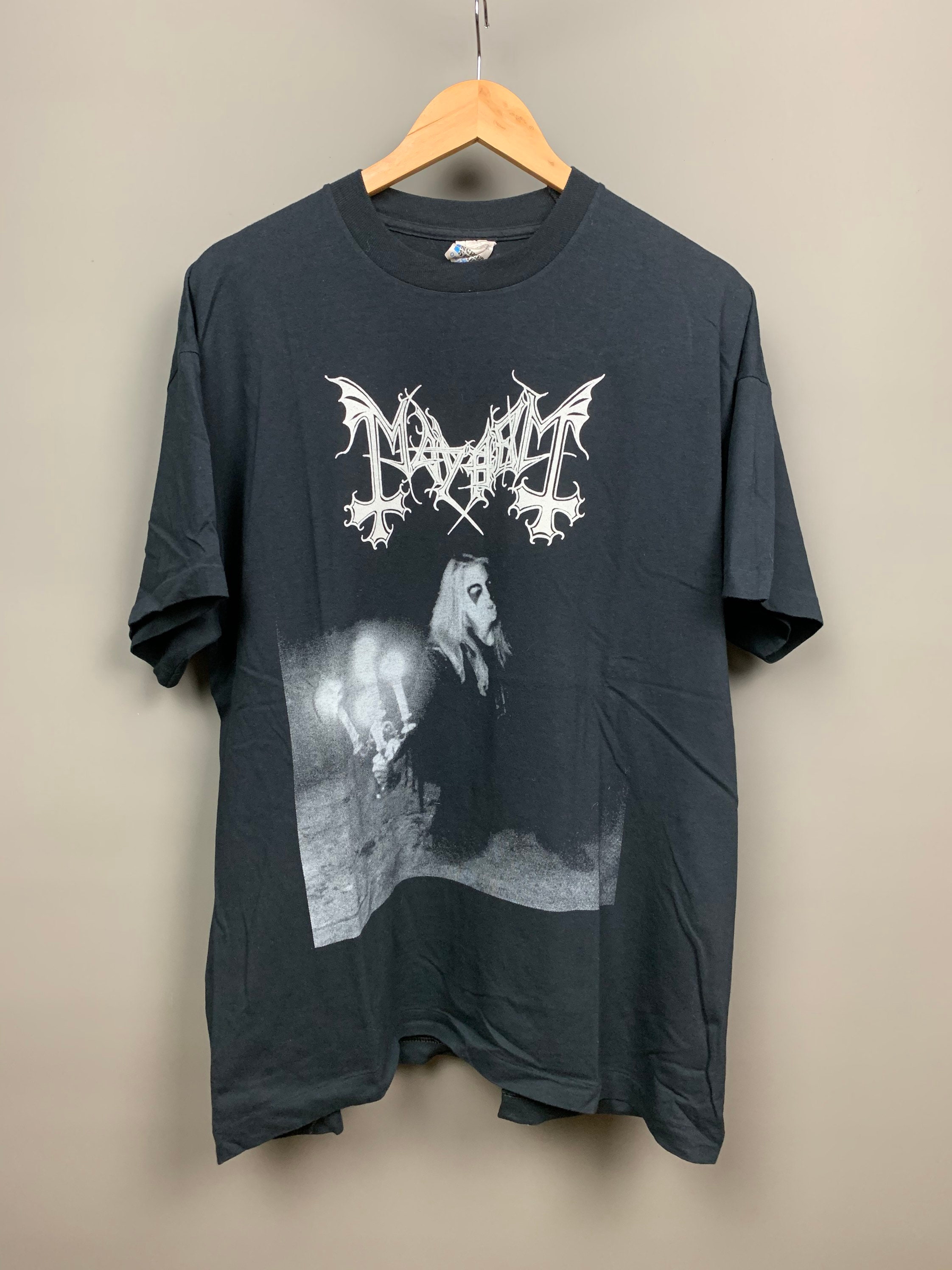 MAYHEM 1997 Died by His Own Hands Vintage T-shirt / RARE / Single