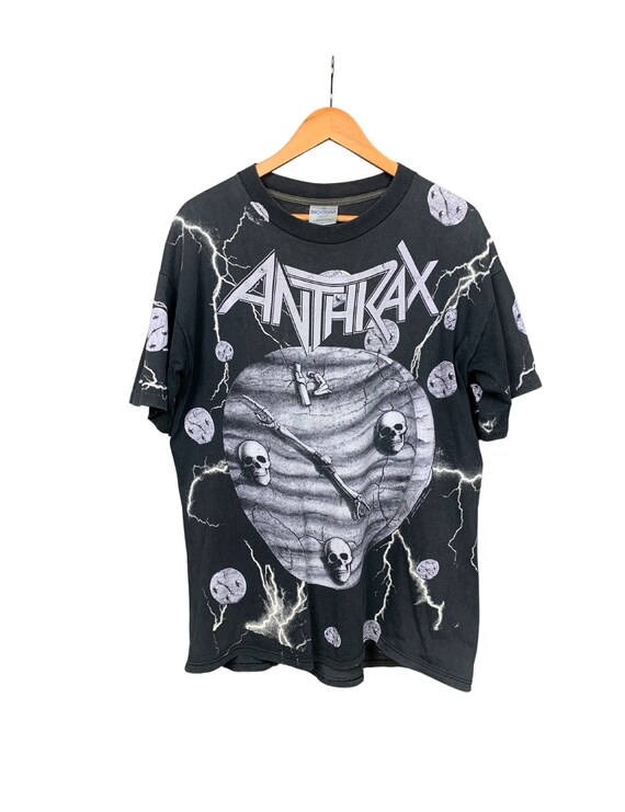 ANTHRAX 1990 Vintage All Over Print T 