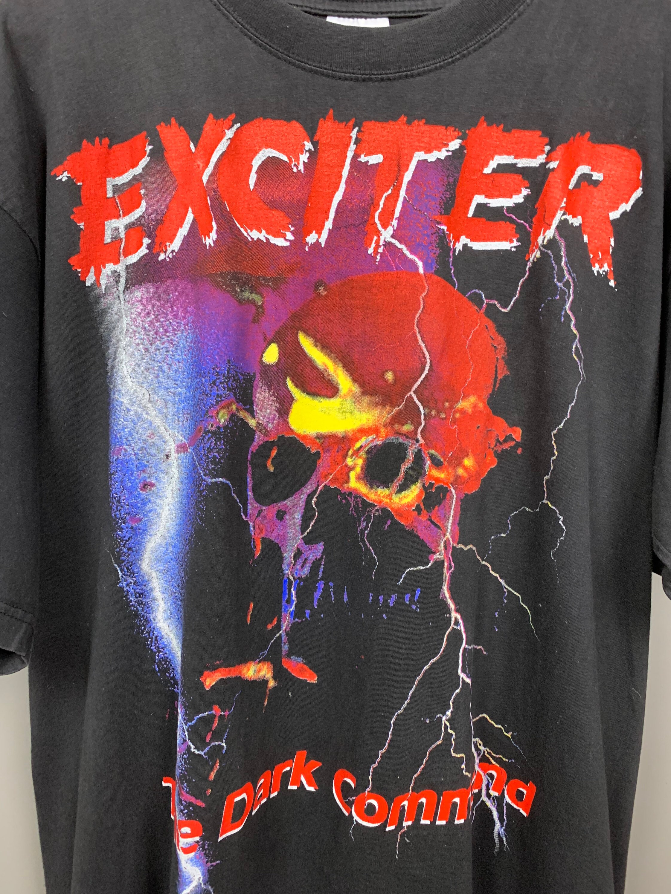 EXCITER 1997 the DARK COMMAND Vintage Band Tshirt / Cradle of Etsy