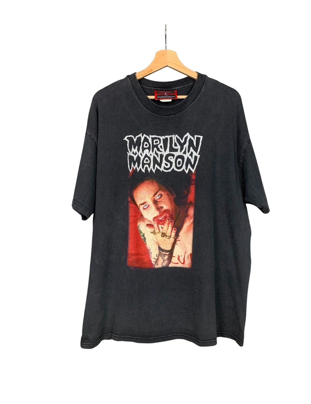 逆輸入 MARILYN MANSON◼️ビンテージ ロックTシャツ◼️アート1998年