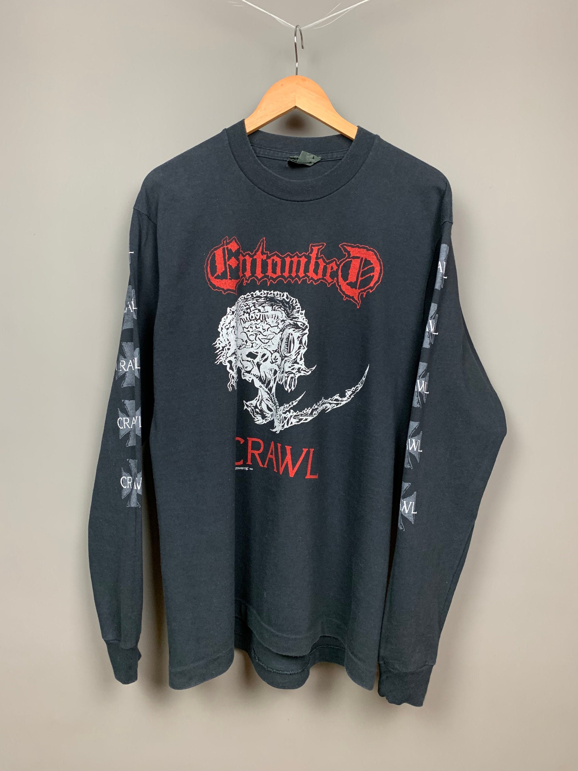 ENTOMBED 1991 CRAWL Vintage Metal Longsleeve Shirt / Extremely | Etsy