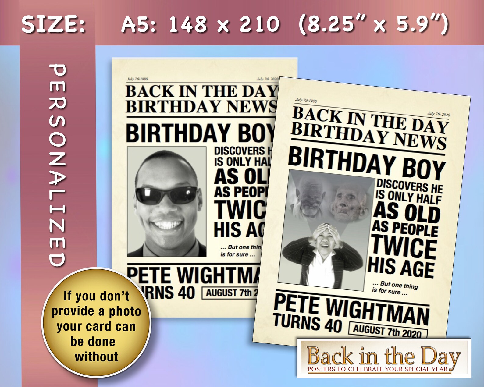 Free Printable Personalised Birthday Fun Facts