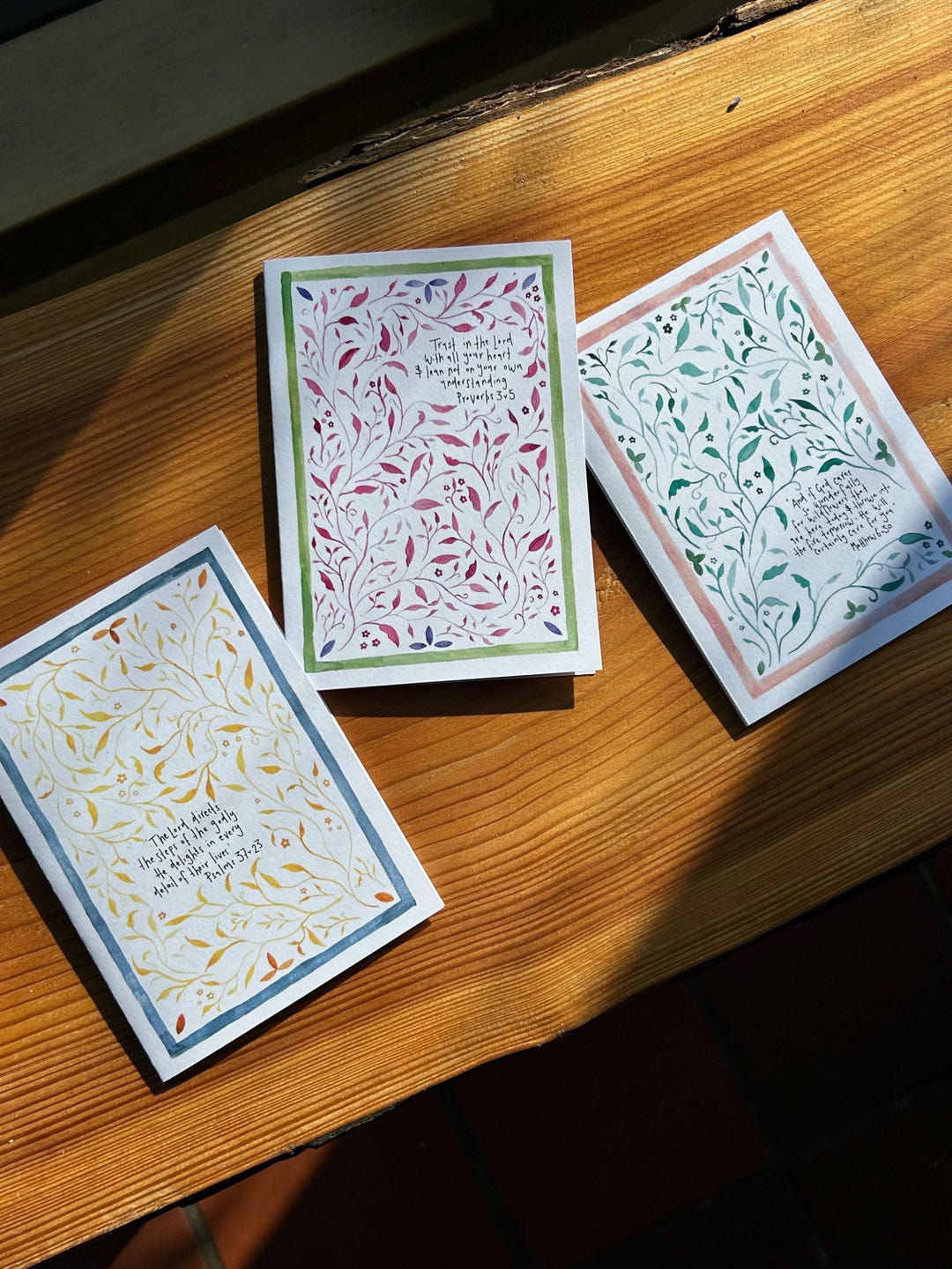 Scripture Card Set Floral Scripture Cards Set - Etsy UK
