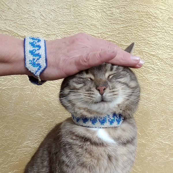 Matching Bracelet Cat Etsy