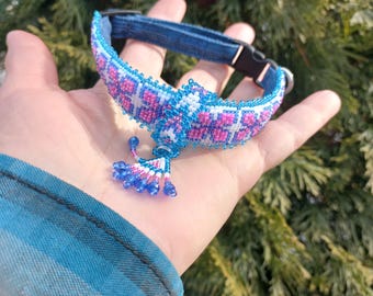 Collar rosa para cachorros XS, collar para razas pequeñas, regalo para amantes de las mascotas, regalo para mamá o papá perro