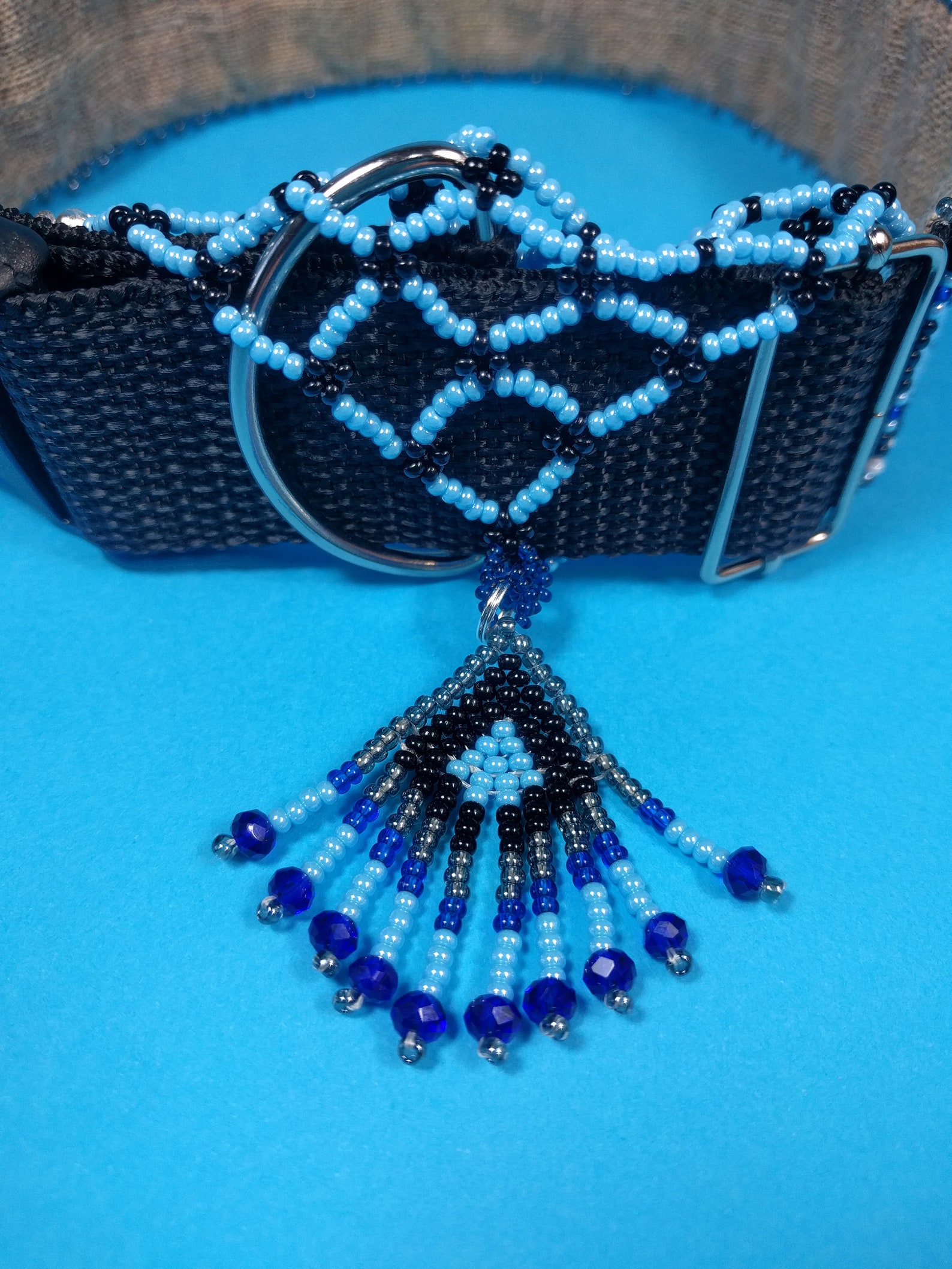 Native American style dog collar Beaded dog collar Etsy