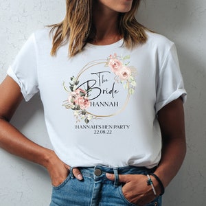 Bride To Be Shirt, T-shirts de fête de mariée, Chemises de fête de bachelorette, Future Mrs Bride T-Shirt, T-shirts de demoiselle dhonneur image 1