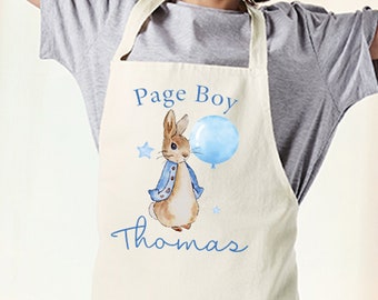 Page boy apron, Wedding Apron, Personalised apron, Wedding gift, Wedding aprons, Cooking Apron, Ring bearer Gift, Gift for boy, Toddler boy