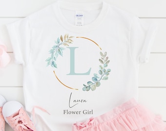 Flower girl tshirt, Flower girl gift, Gifts for Flower girls, Bridesmaid, Wedding, Bridal t-shirt, Gift for little girl UK