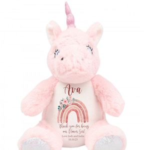 Cadeaux de fille de fleur, Licorne personnalisée, Cadeau de remerciement de fille de fleur, Cadeau de peluche, Cadeau de demoiselle d’honneur, Douche de licorne, Cadeaux pour filles Royaume-Uni