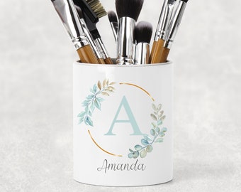 Personalised make up brush holder, Bridesmaid, Christmas gift for her, Teacher gift, Birthday gift for friend, Mother's day, Daughter gift