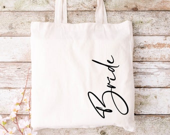 Personalised Tote Bag, Bride tote bag, birthday gift, Shopping bag, wedding tote bag, hen tote bag, party bag, Wedding gift, Hen party gift