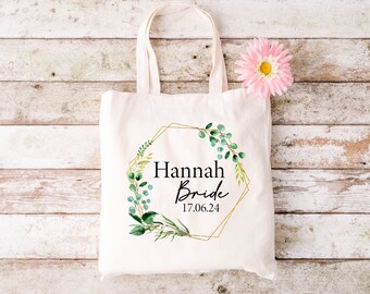 Personalised Bride Bag, Hen Party Tote, Bride to be Shopping Bag, Bridal Party, Bridesmaids bag, bride squad, wife bag, Wedding day bag gift