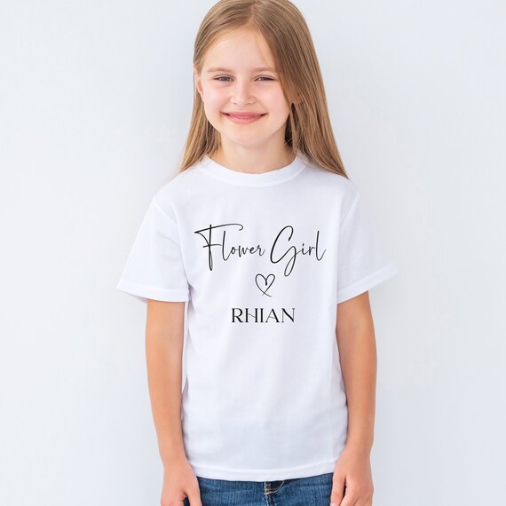 Flower girl t shirt uk hotsell