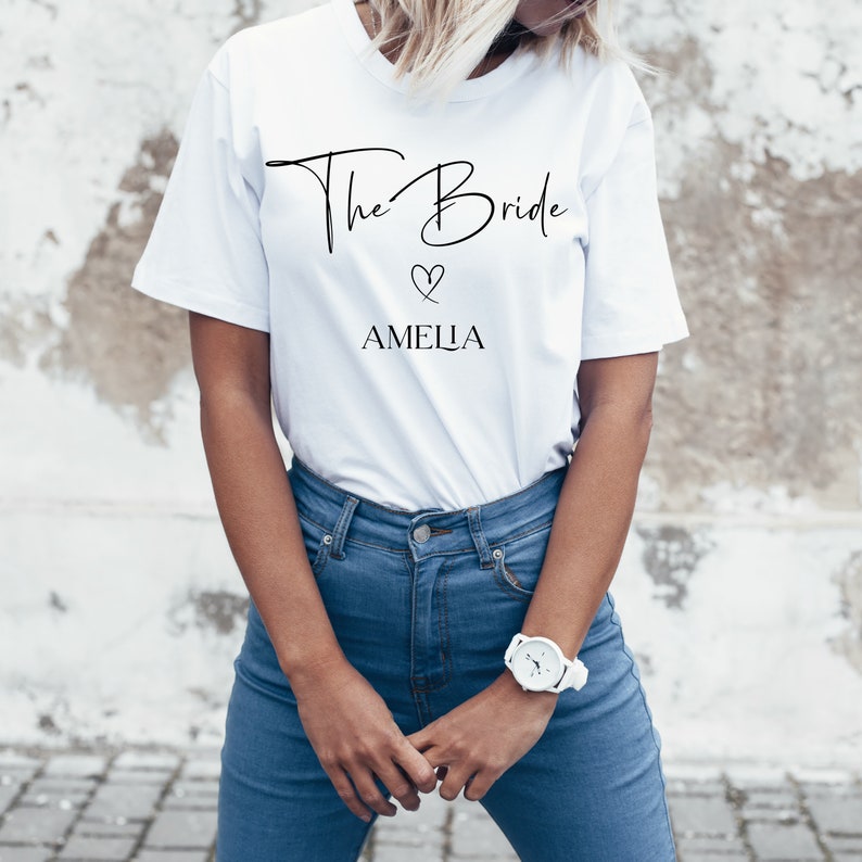 The Bride T-Shirt, Bride Top, The Bride Hen Party T-Shirt, The Bride Hen Party Tee, Bride T-Shirt, Bride Tee, Hen Party T-Shirts in the UK 