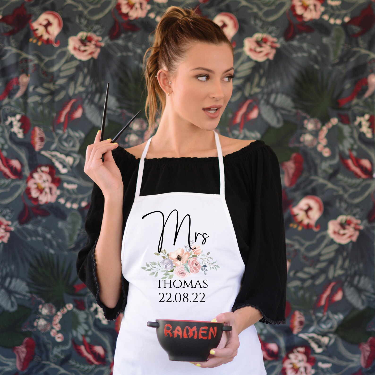 Wedding Apron Personalised Adult Apron Bride to Be Gifts Etsy UK